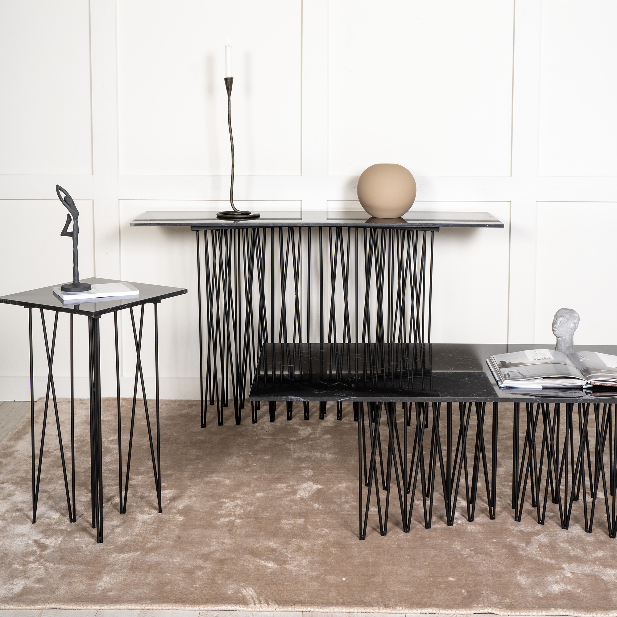 Sidobord furniture/fashion Stone 130 cm