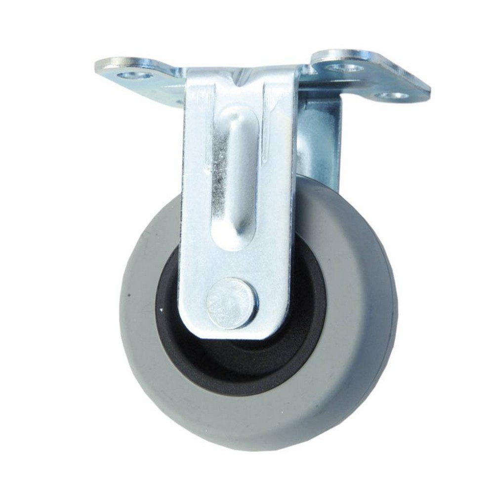 Länkhjul Millers Fast Gummi Grå 50 mm