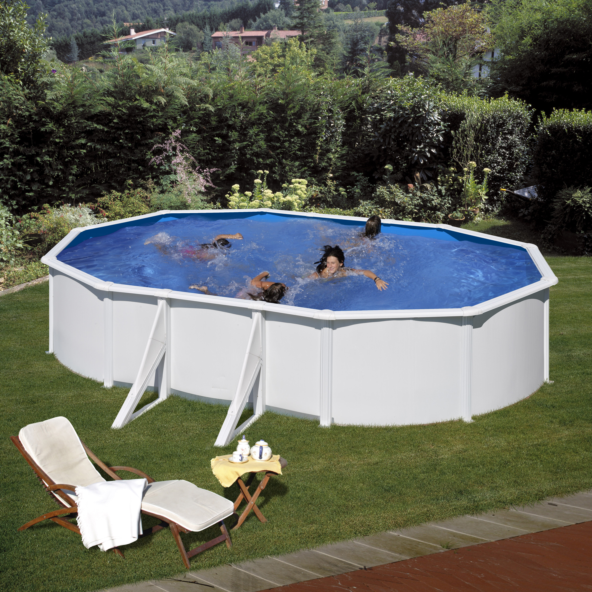 Poolpaket Swim & Fun Basic Pool Oval