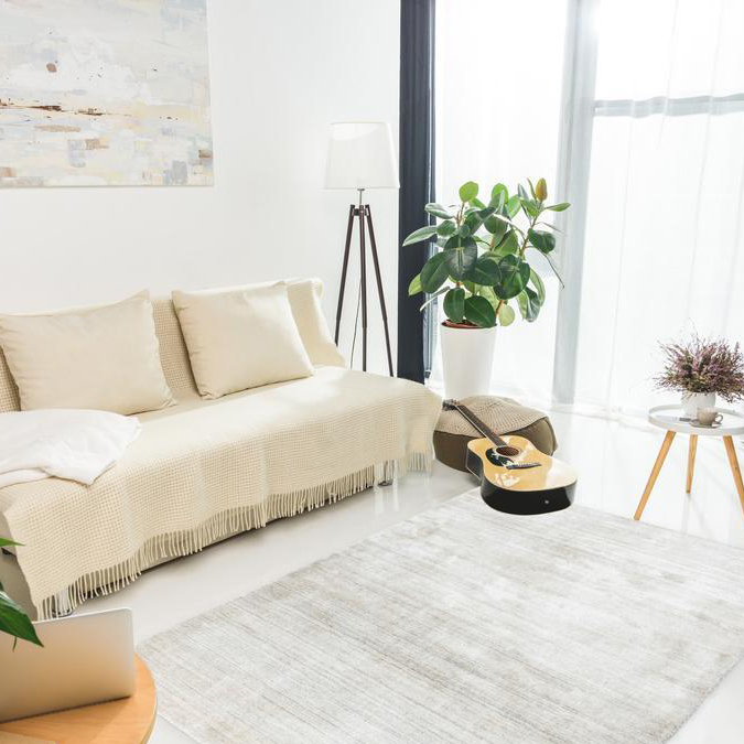 Wiltonmatta D-sign Wevik Elfenben/Silver 120x170 cm