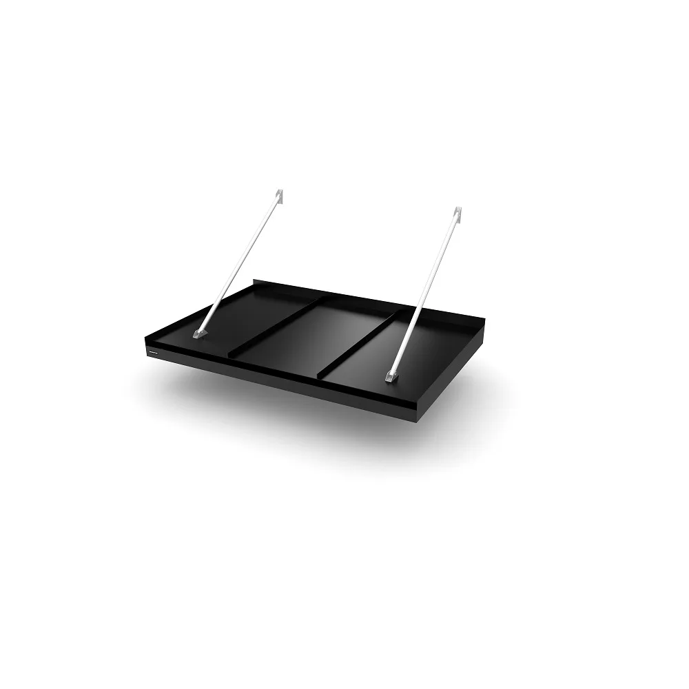 Modern Flat Seamed B=1500 D=1155 Black (RAL:9011) 1500 mm Svart, Djup: 1155 mm