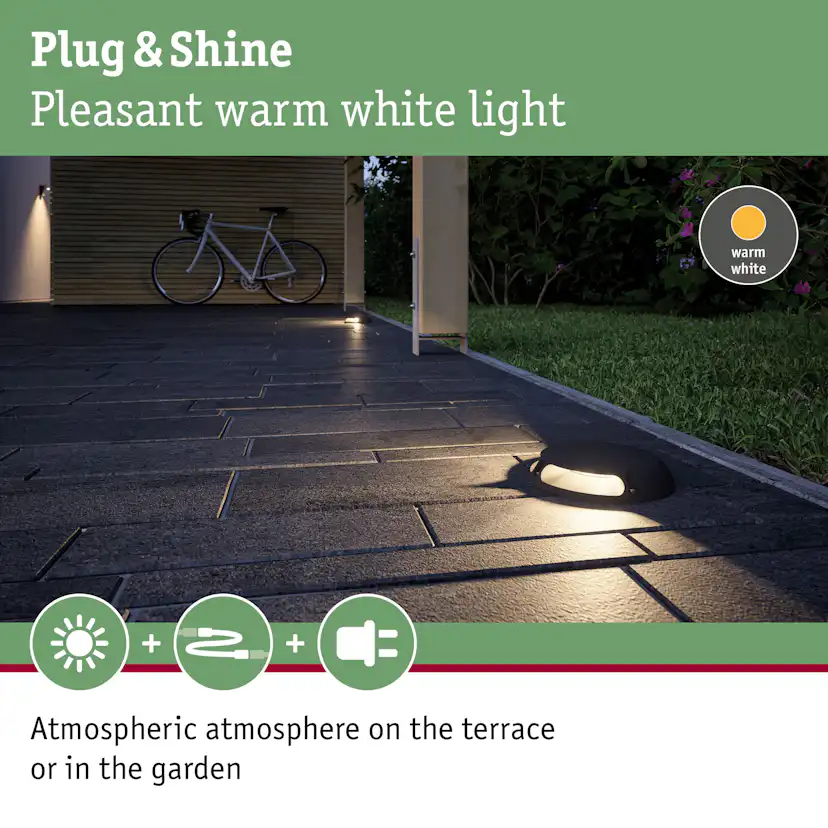 Markbelysning Paulmann Plug & Shine IP67 24V Diameter: 160 mm