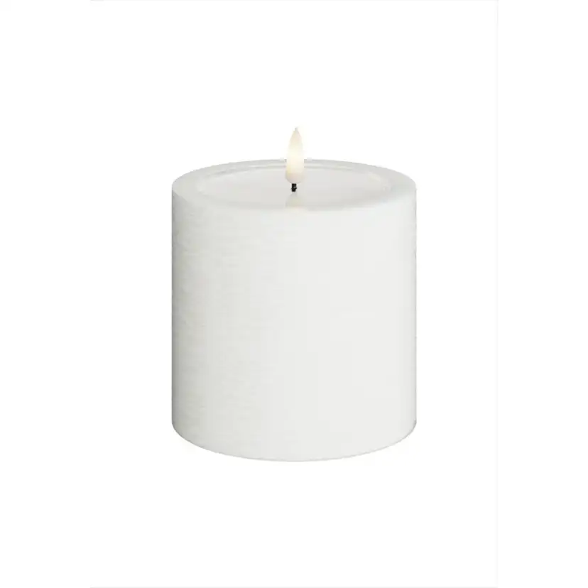 LED-Blockljus UNIQUE Candles 10x10 cm