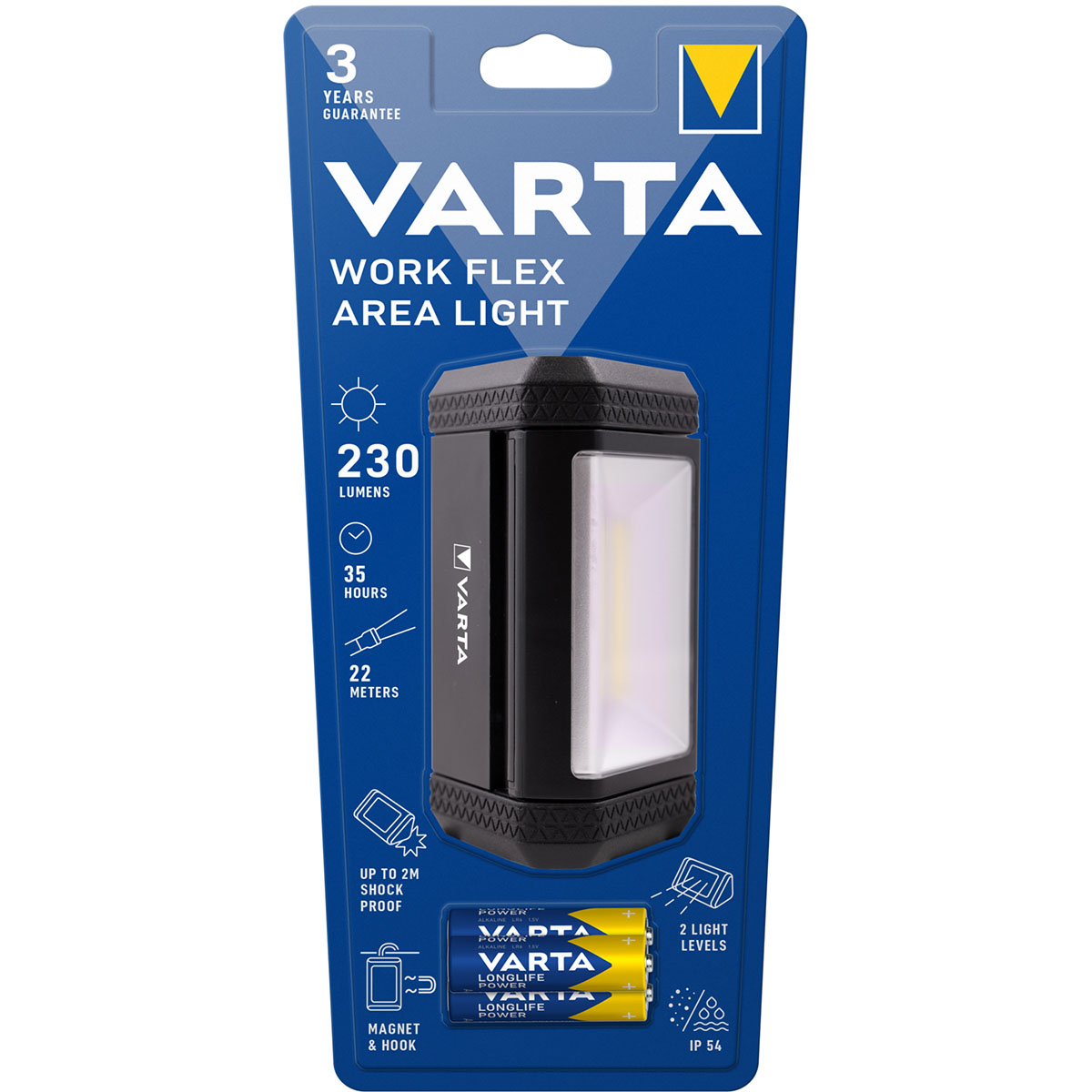 Arbetsbelysning Varta Work Flex Area Light 230 lm