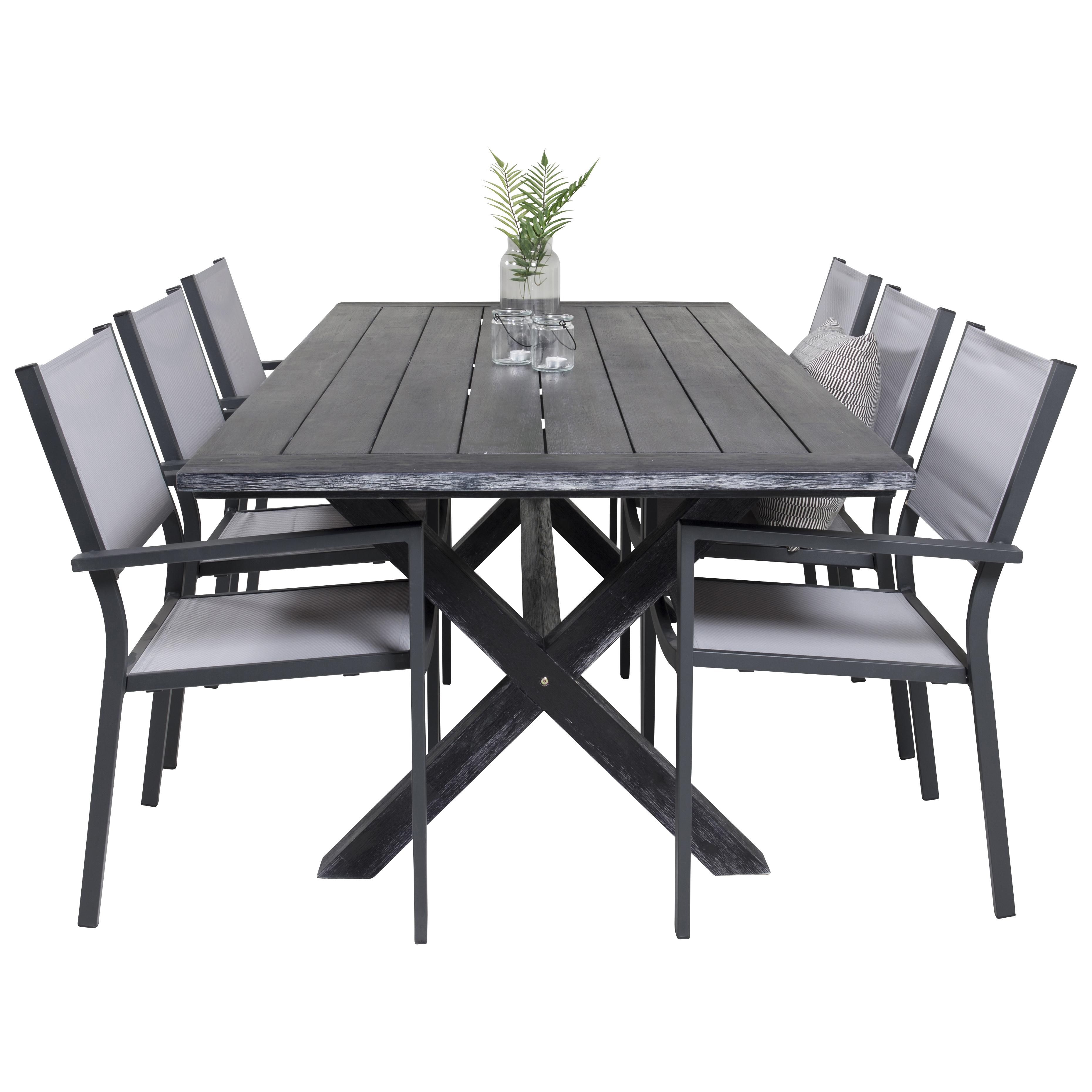 Matgrupp Venture Home Rossi 200 med 6 Copacabana Matstolar