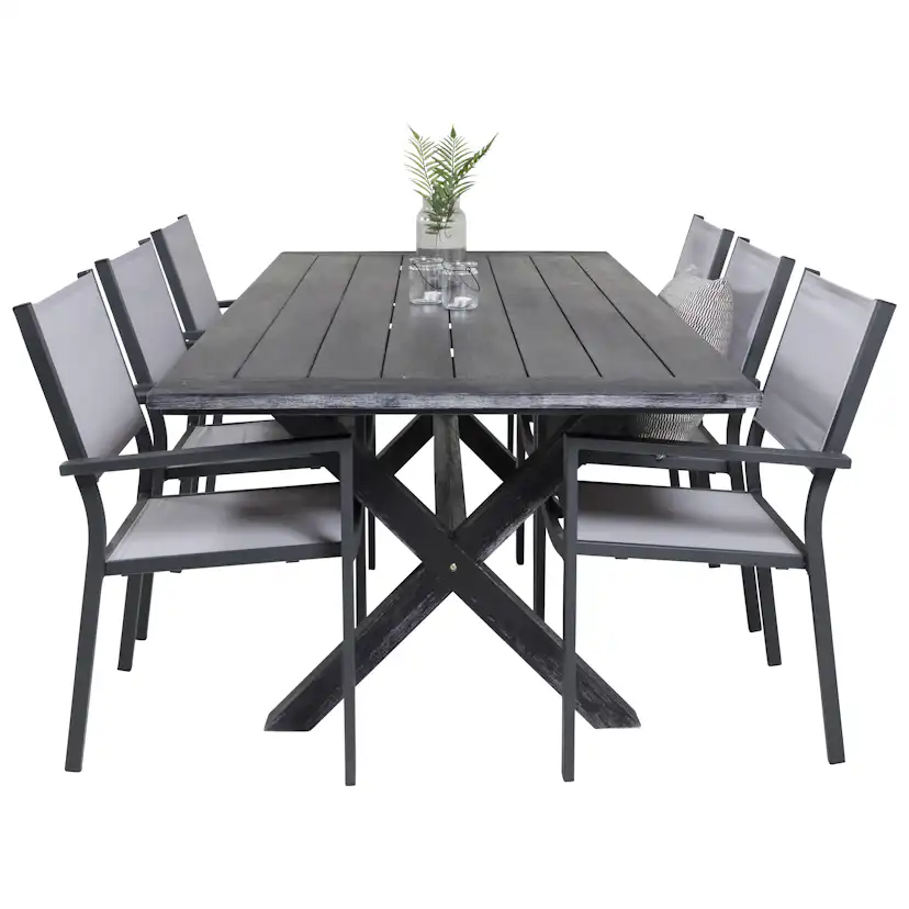 Matgrupp Venture Home Rossi 200 med 6 Copacabana Matstolar