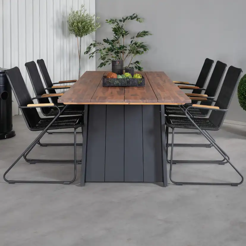 Matgrupp Venture Home Doni med 6 Billy Karmstolar