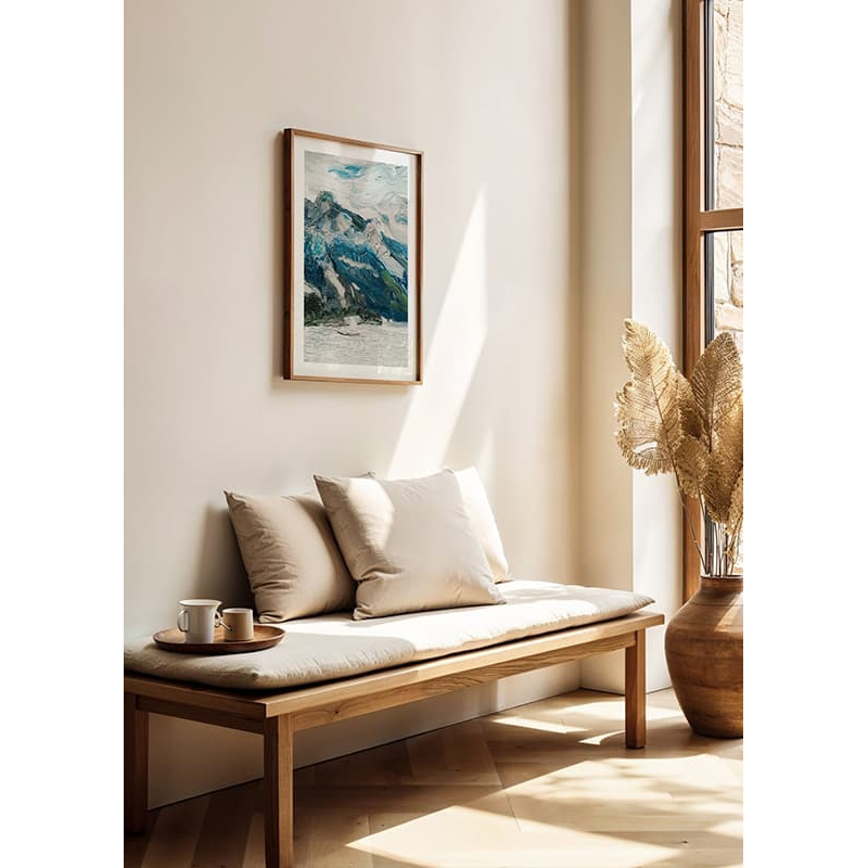 Poster Gallerix Lake Traun With Mountain Sleeping Greek Woman By Richard Gerstl