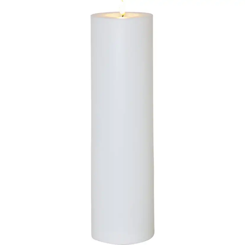LED-Ljus Star Trading Flamme Rak Vit