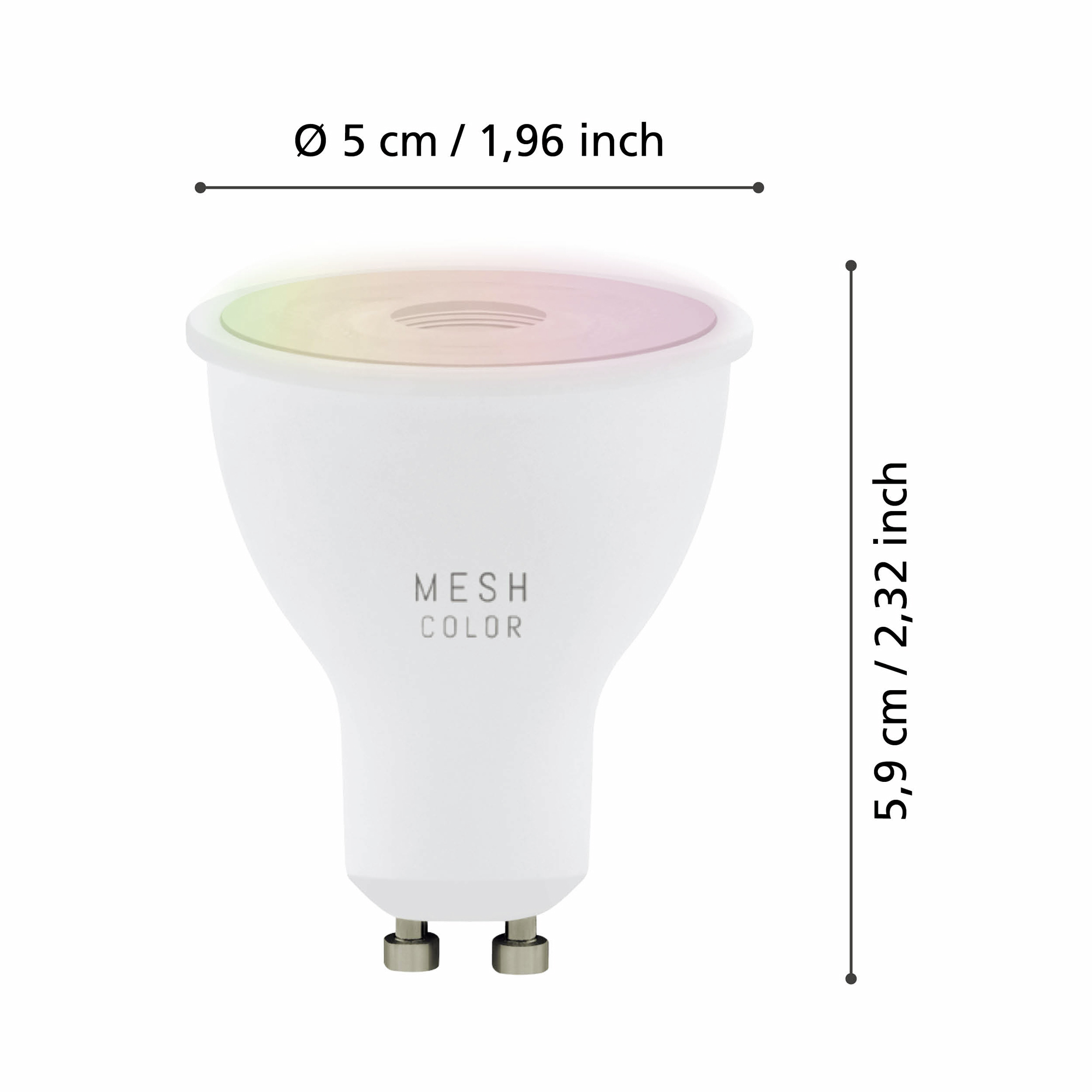 Ljuskälla Eglo 3xLM-ZIG-RGB/CCT GU10 4,5W