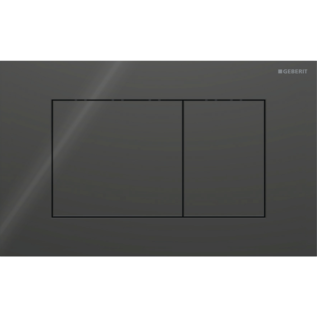 Tryckplatta svart/svart D:0,6 mm Svart
