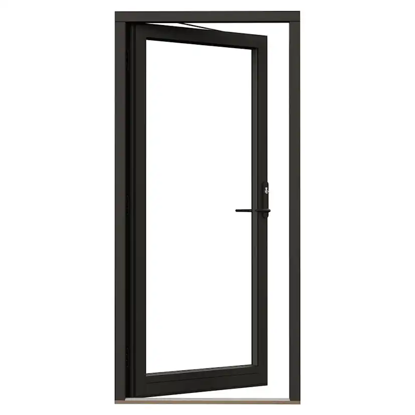 Fönsterdörr NorDan Svanenmärkt NTech Helglasad Aluminium BlackLine Svart