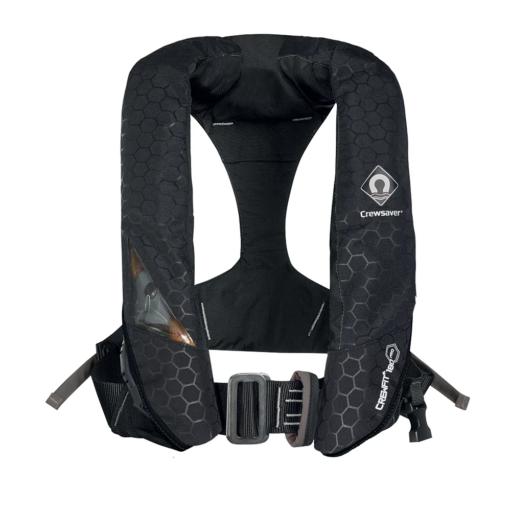 Flytväst Crewsaver Crewfit Auto 180N Pro Sele Svart