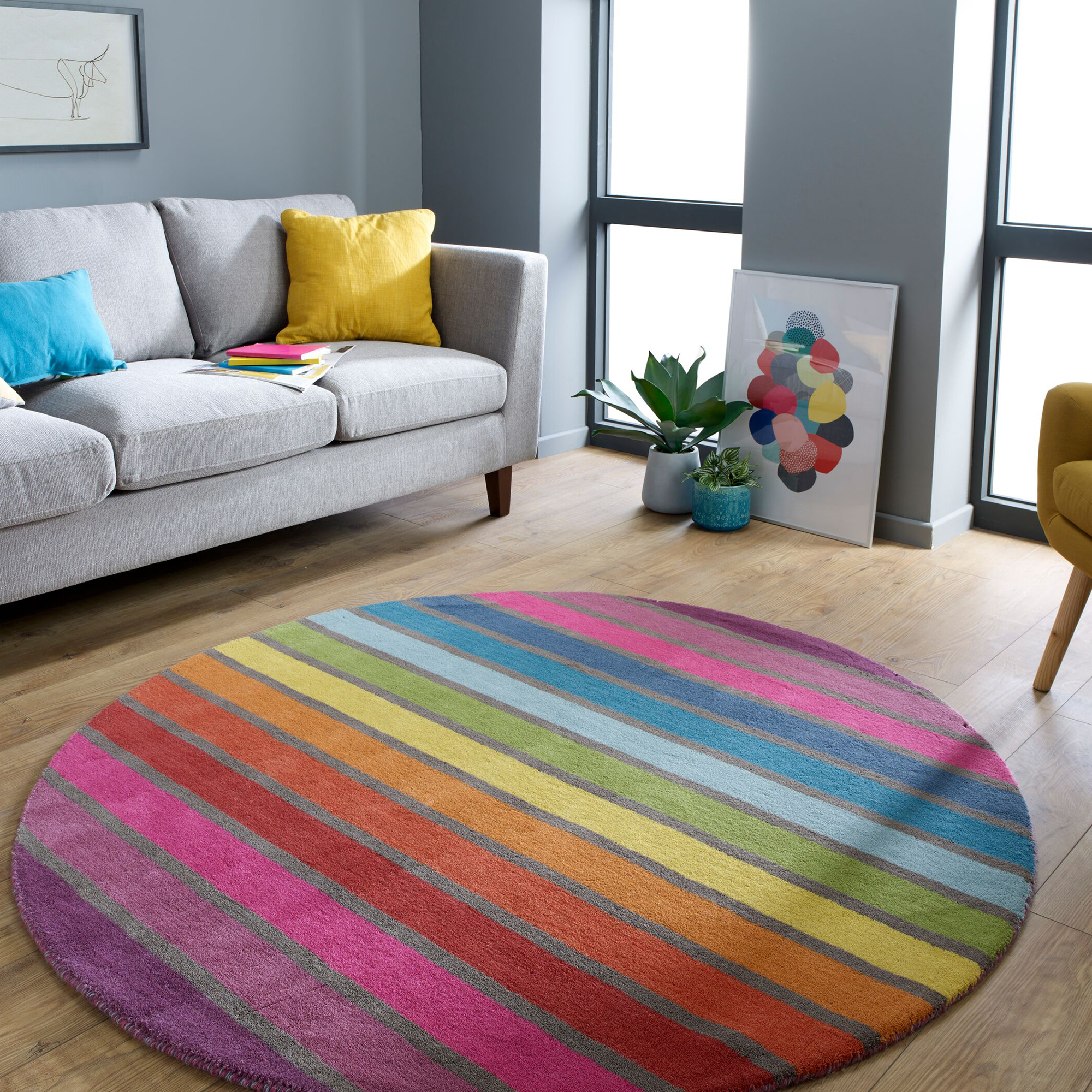 Luggmatta Flair Rugs Candy Circle 160x160 Ull