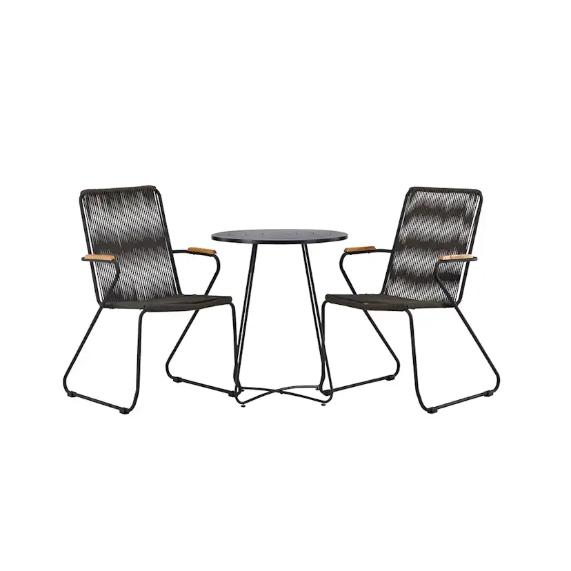 Cafégrupp Venture Home Bacong Bord med 2 Bois Stolar