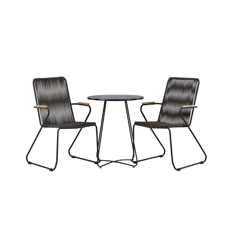 Cafégrupp Venture Home Bacong Bord med 2 Bois Stolar