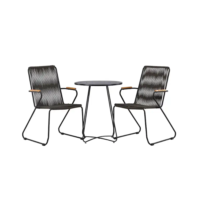 Cafégrupp Venture Home Bacong Bord med 2 Bois Stolar