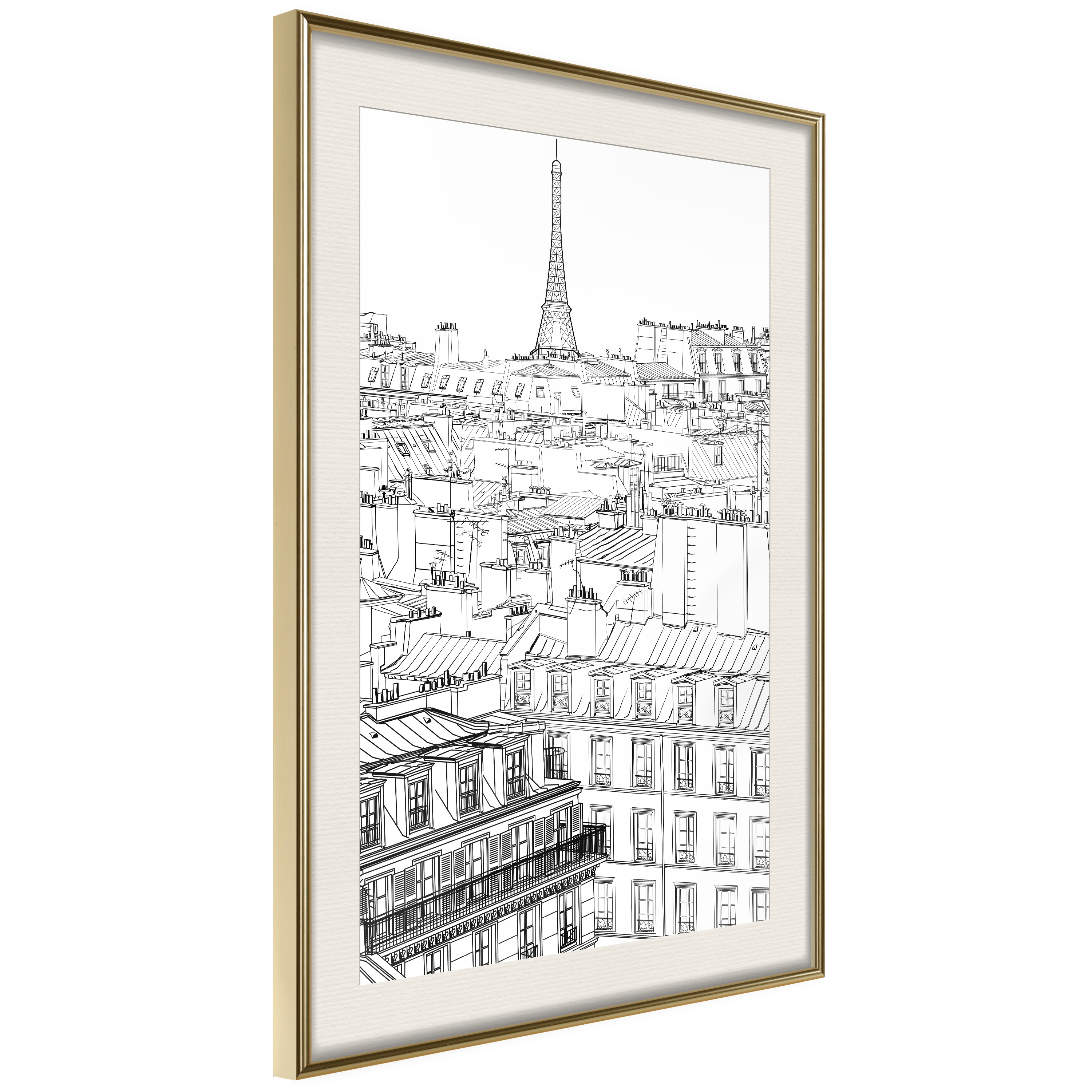 Poster Artgeist Affisch Sketch of Paris