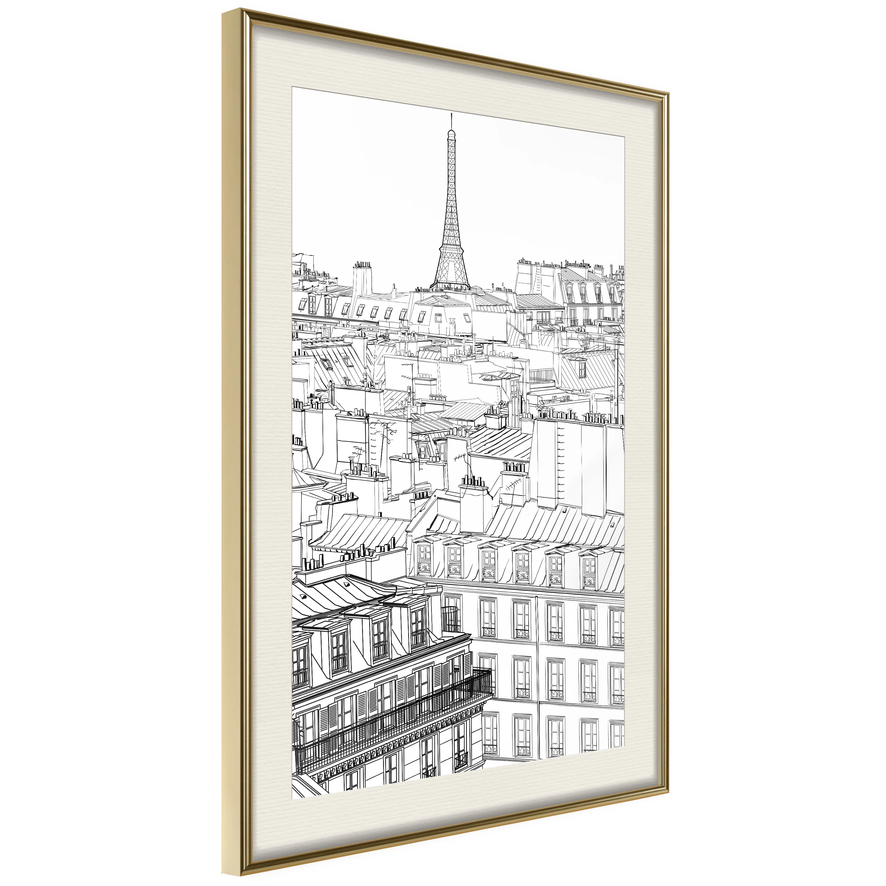 Poster Artgeist Affisch Sketch of Paris