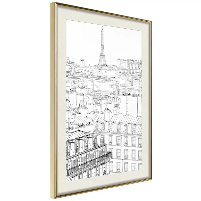 Poster Artgeist Affisch Sketch of Paris