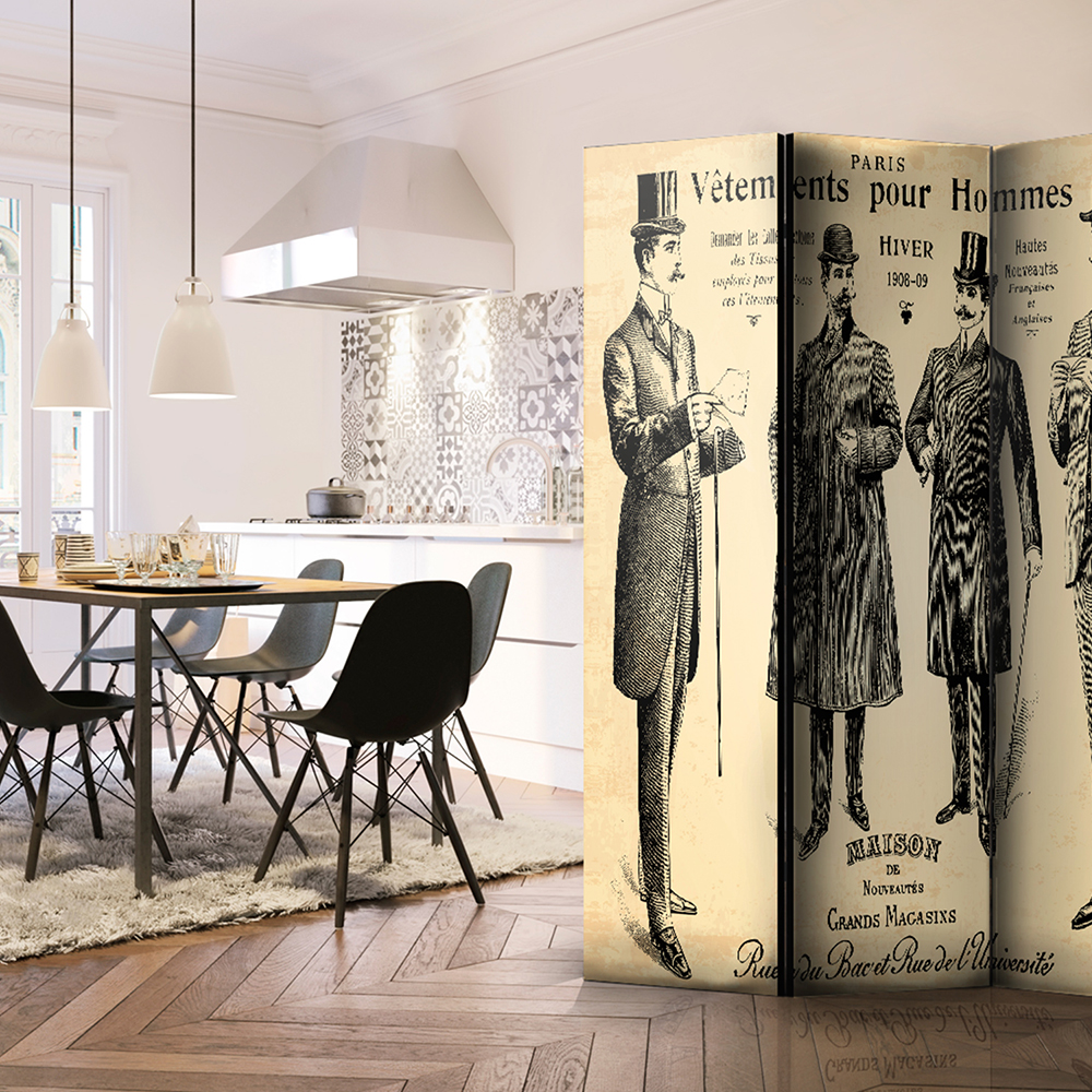 Rumsavdelare Skärmvägg Arkiio Vêtements Pour Homme 135x172 cm