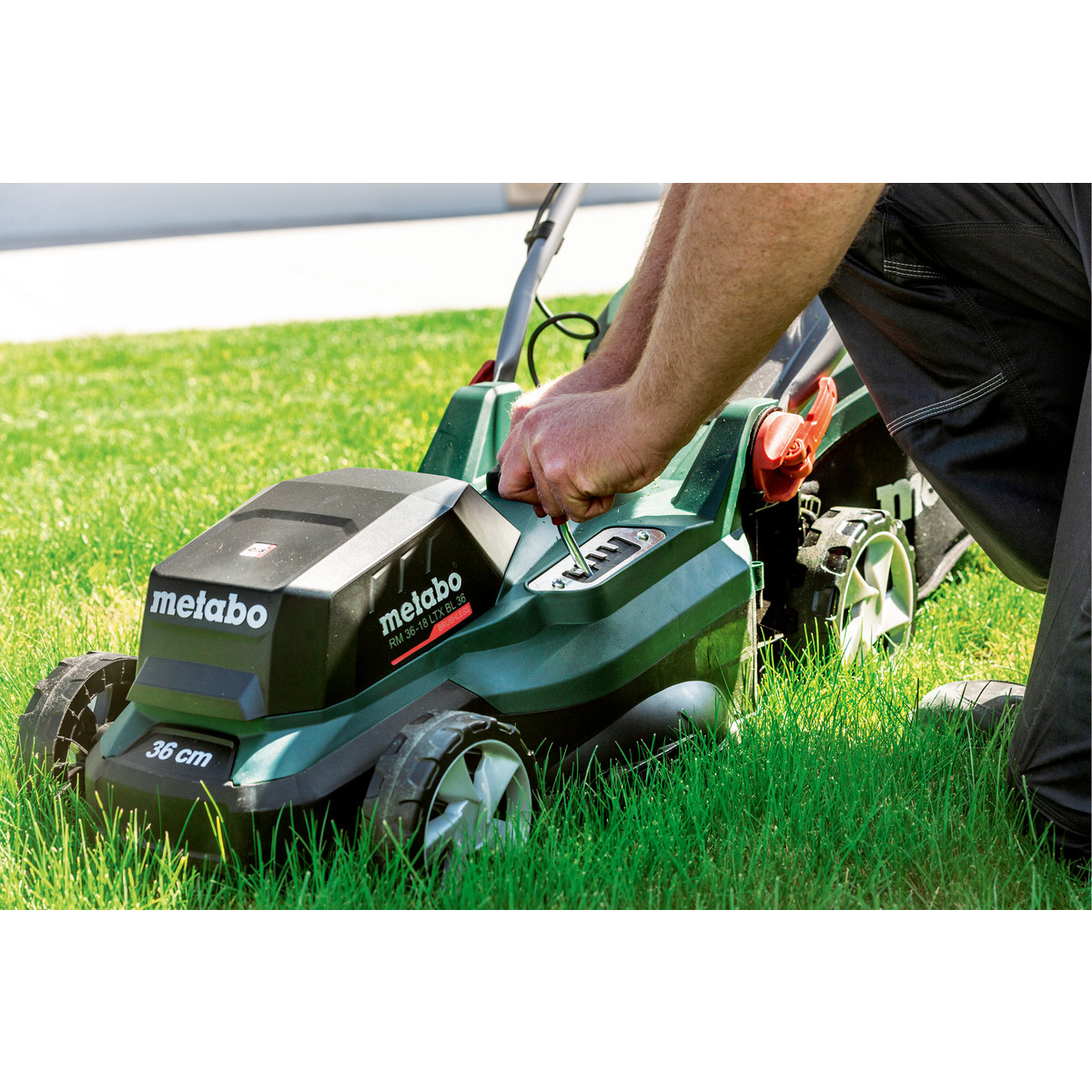 Gräsklippare Metabo Rm 36-18 LTX BL 36 18V Solo utan Batteri och Laddare