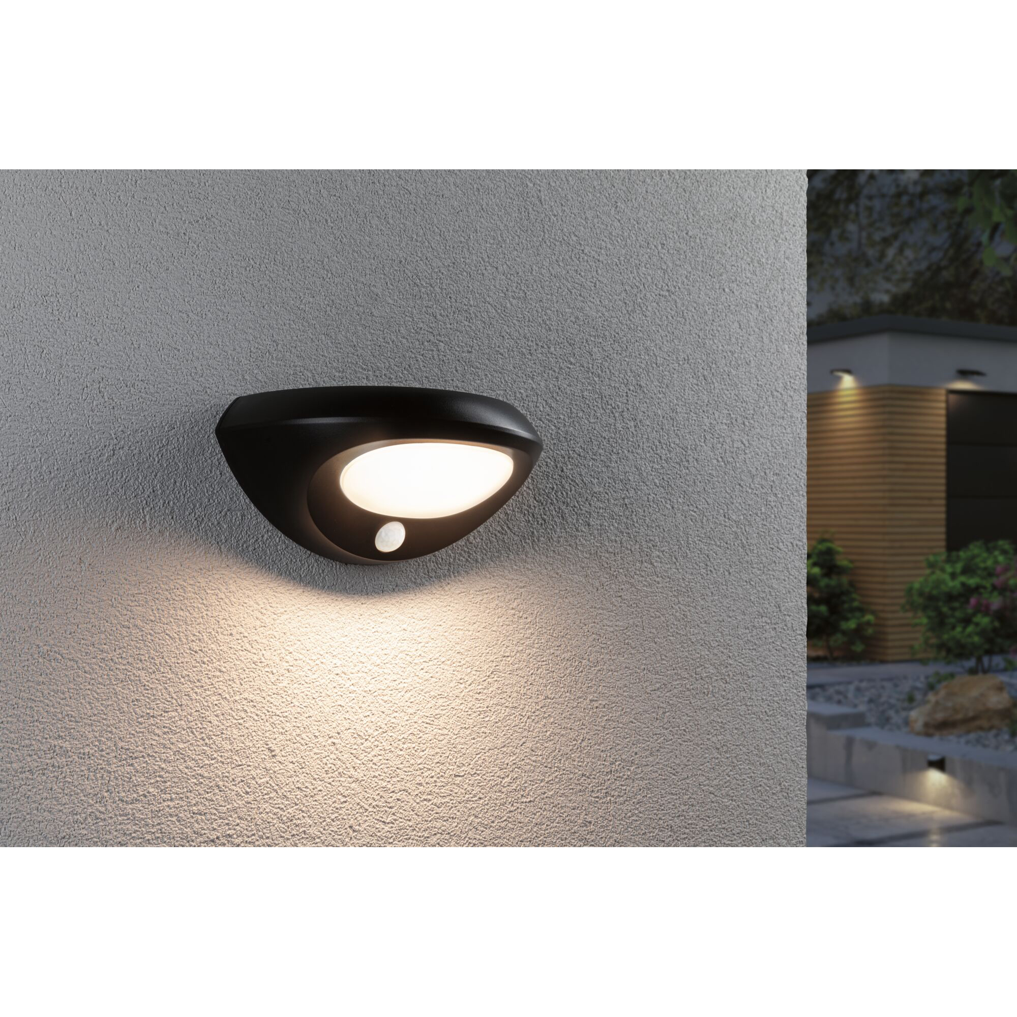 Fasadbelysning Solcell Paulmann Sorova LED med Skymningsstyrd rörelsedetektor IP44
