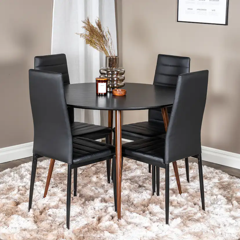 Matgrupp Venture Home Plake med 4 Sly Stolar Runt