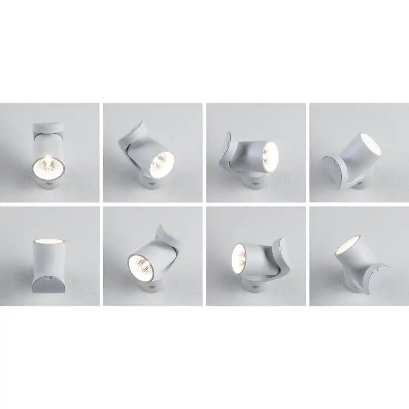 Fasadbelysning LED Paulmann Cuff med Skymningsstyrd rörelsedetektor IP44 230V Färg: Vit