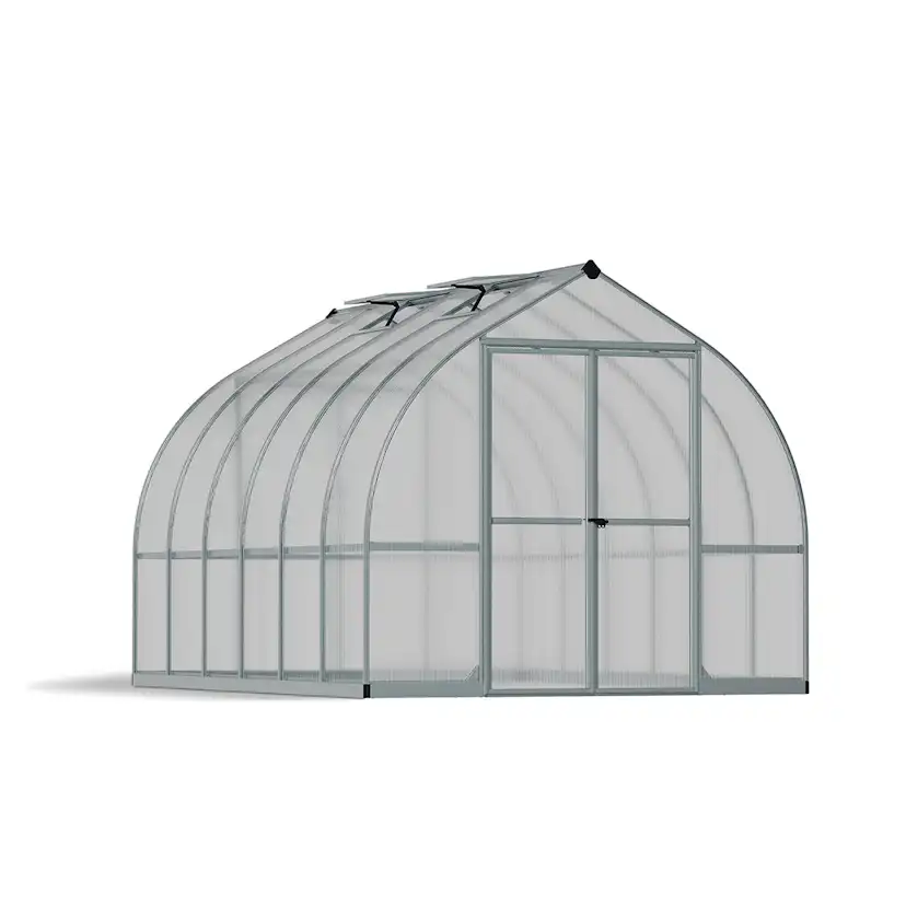 Växthus Canopia by Palram Bella Aluminiumram med UV-Skyddad Polykarbonat & Ventilationsfönster, 8,9 m²