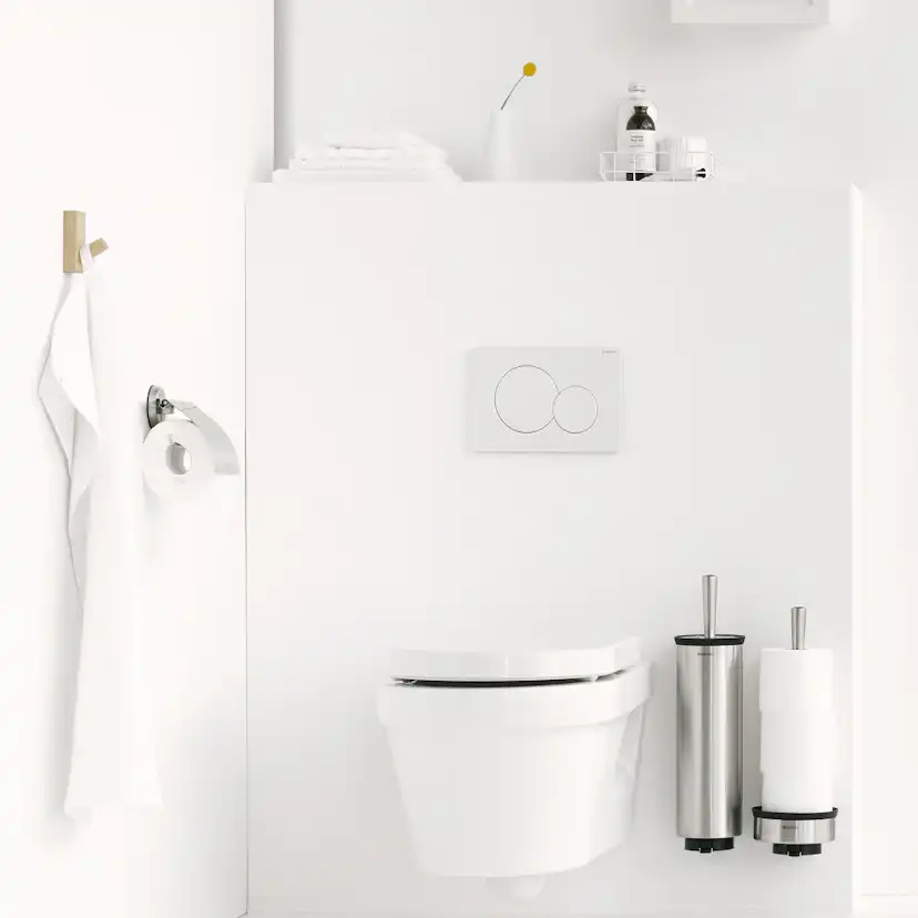 Toalettborste Brabantia med hållare Profile Matt Stål Färg: Matt Stål