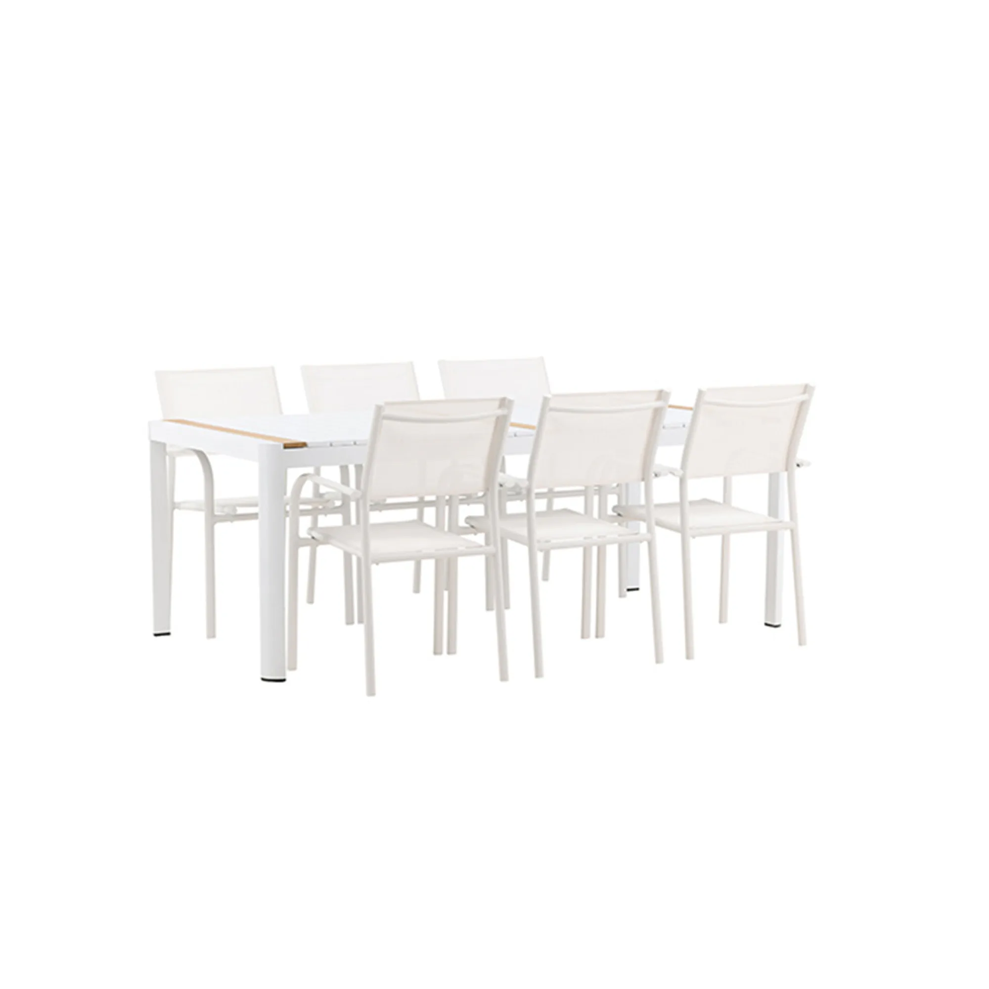 Matgrupp Venture Home Togo med 6 Santorini stolar