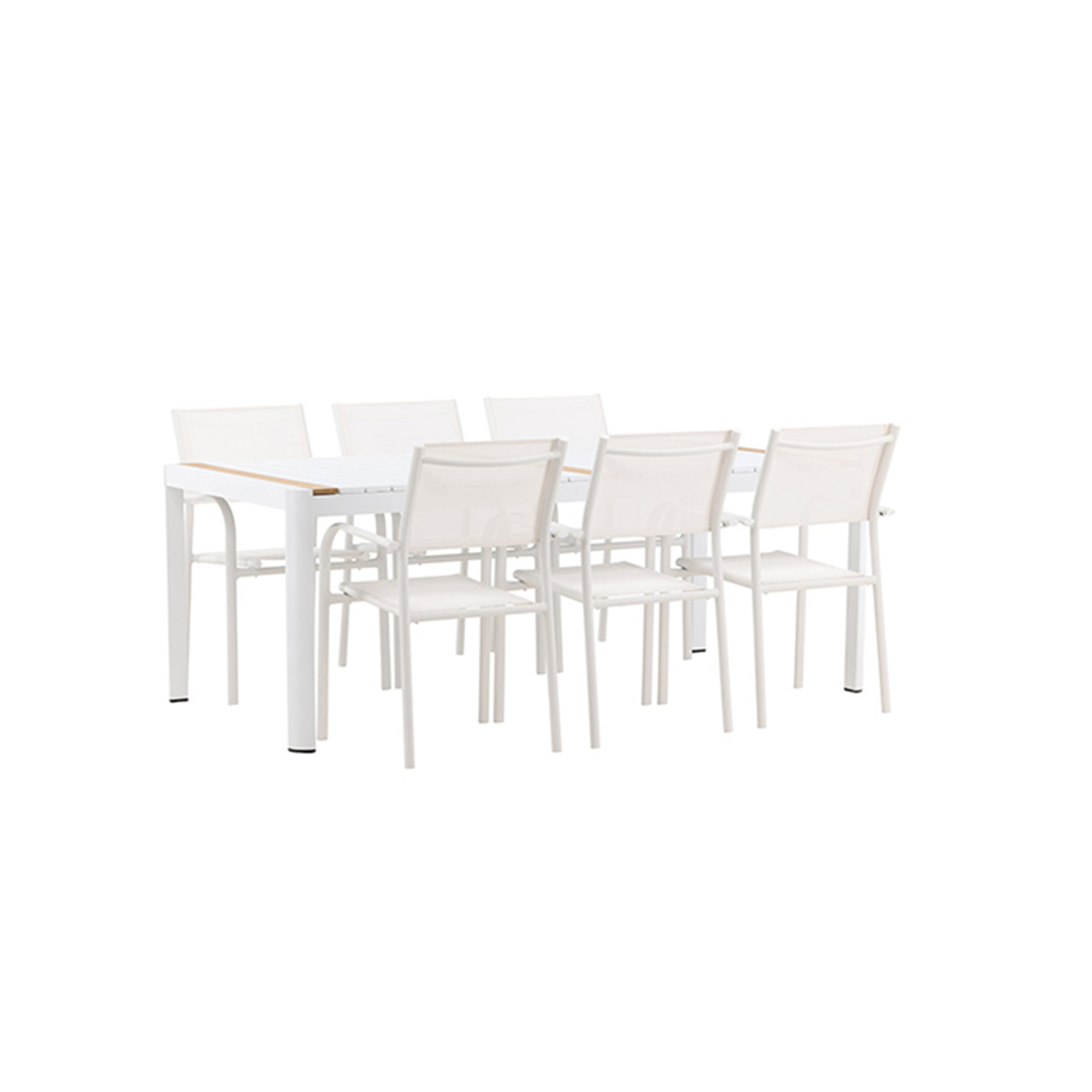 Matgrupp Venture Home Togo med 6 Santorini stolar