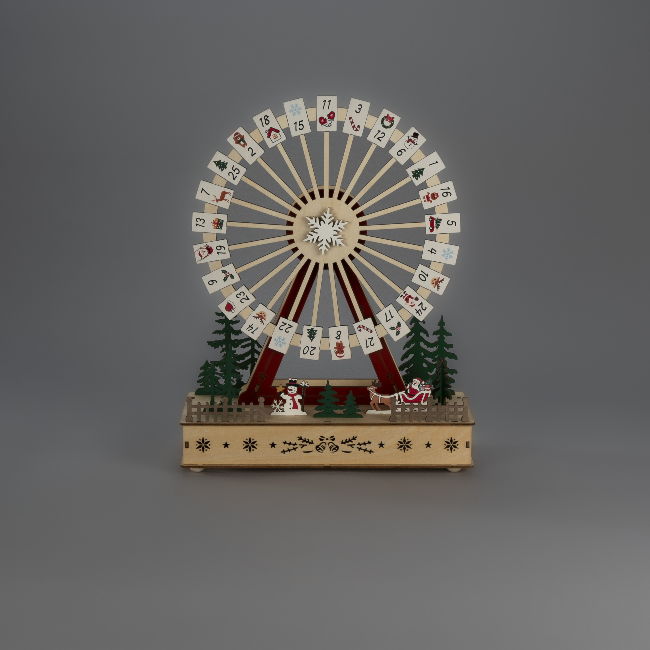 Juldekoration Gnosjö Konstsmide Siluett Kalender LED Batteridriven/USB