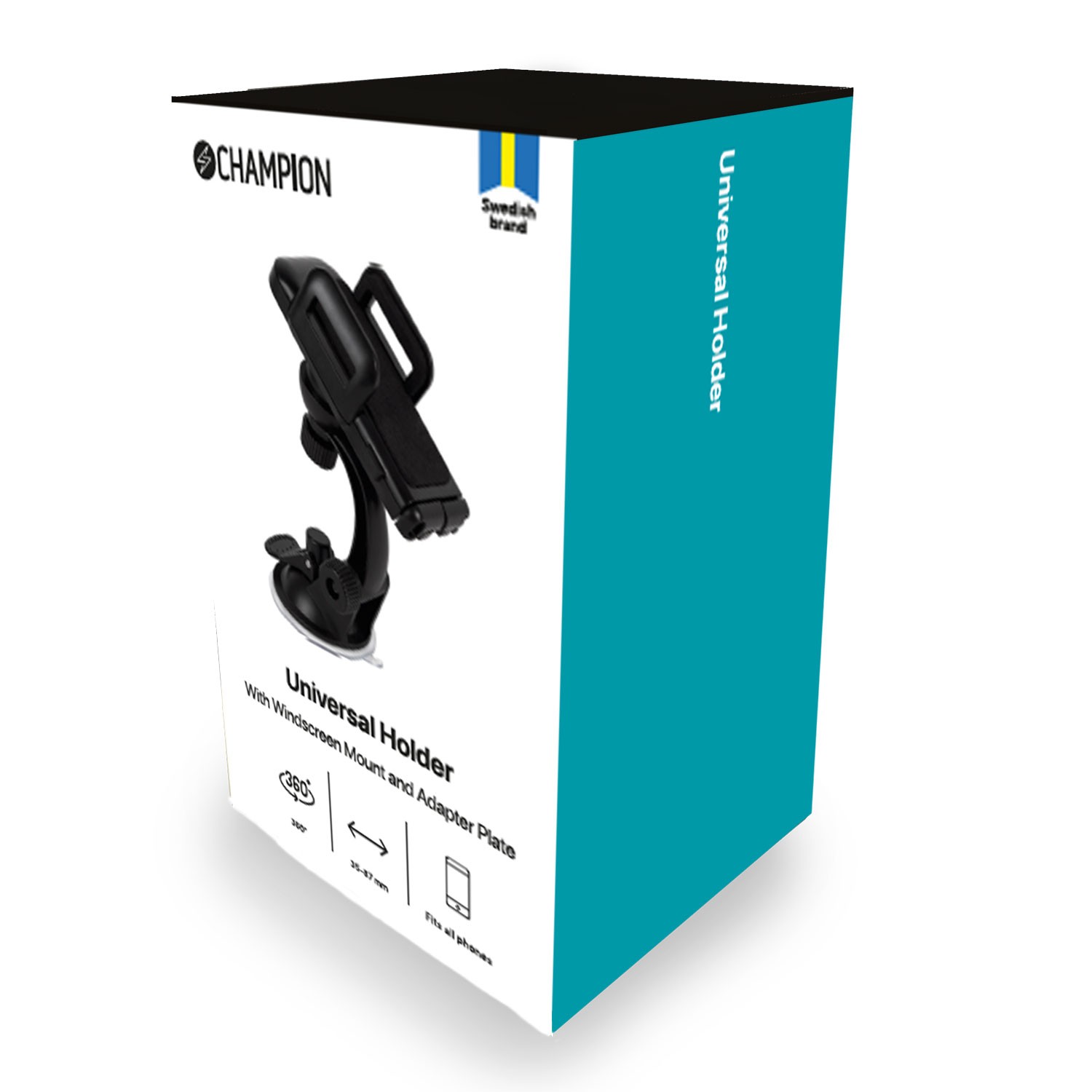 Mobilhållare Champion sugpropp/platta