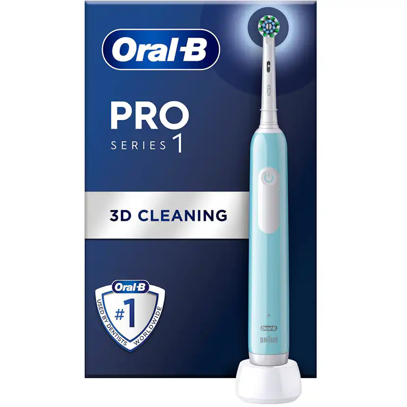 Eltandborste Pro1 Turquoise + Extra Refill Blå