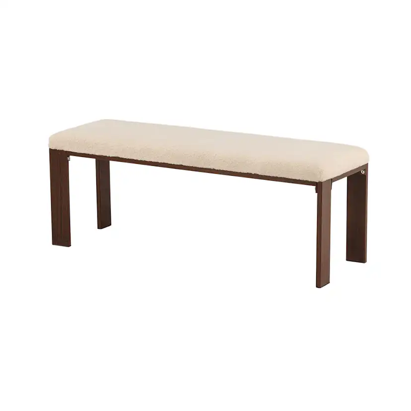 Sittbänk Venture Home Chester Off White Rektangulär Bänk 120cm