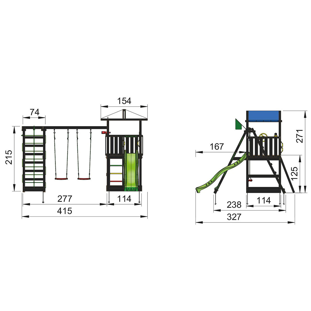 Lektorn Jungle Gym Hut Komplett Inkl Swing Module Xtra
