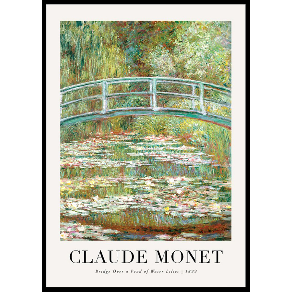 Poster Gallerix Bridge Over A Pond 1899 By Claude Monet