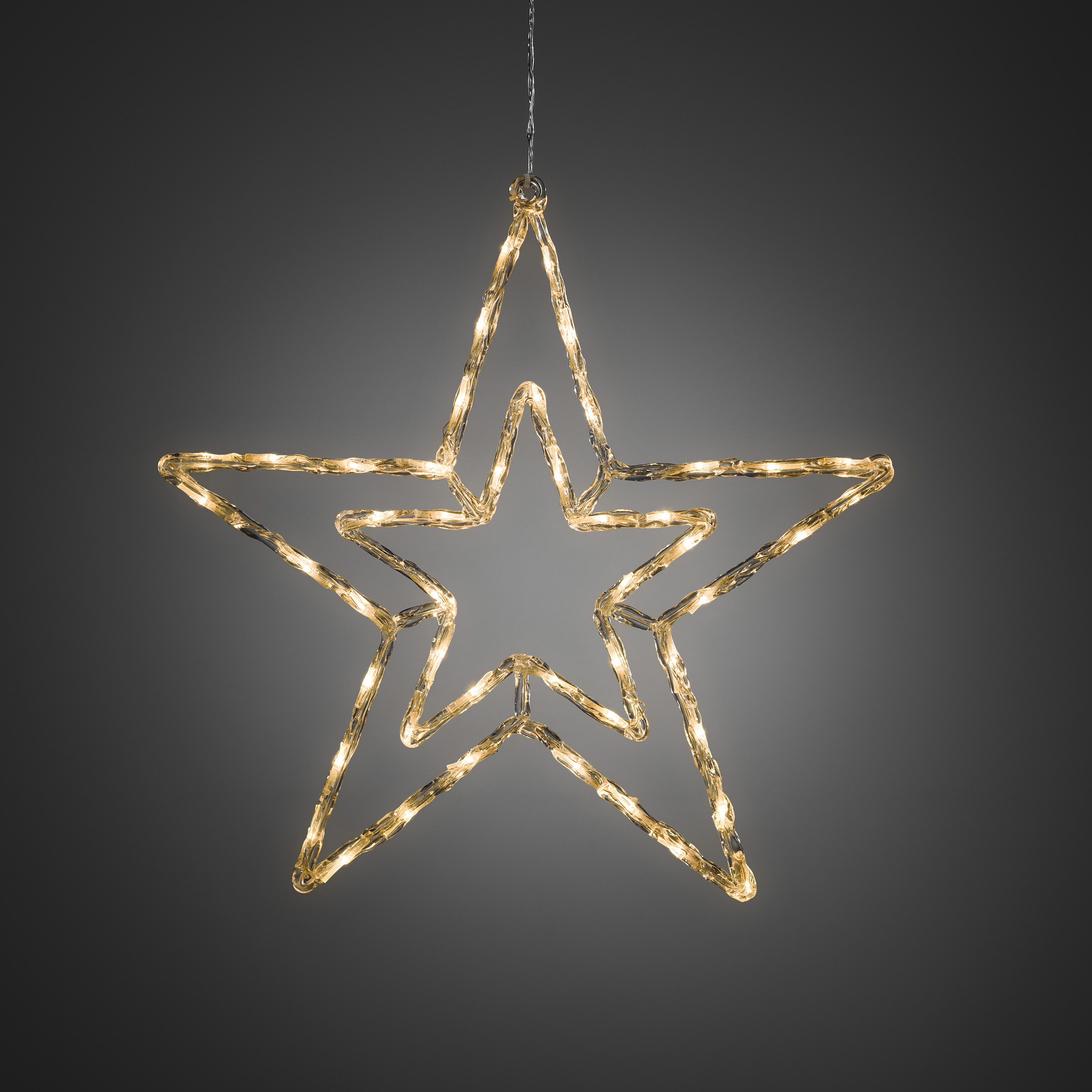 Dekorationsbelysning Gnosjö Konstsmide Stjärna 58 cm LED Vit