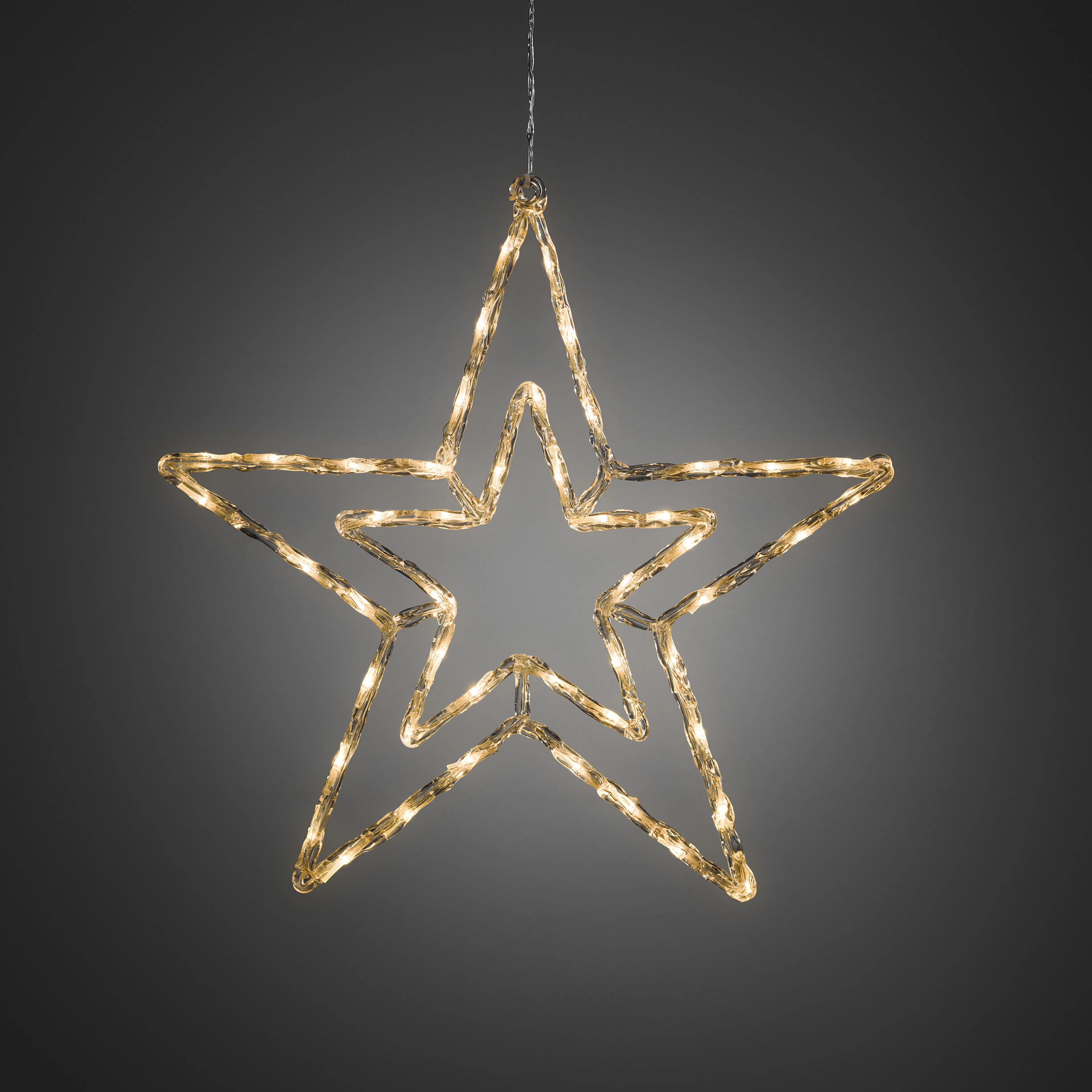 Dekorationsbelysning Gnosjö Konstsmide Stjärna 58 cm LED Vit