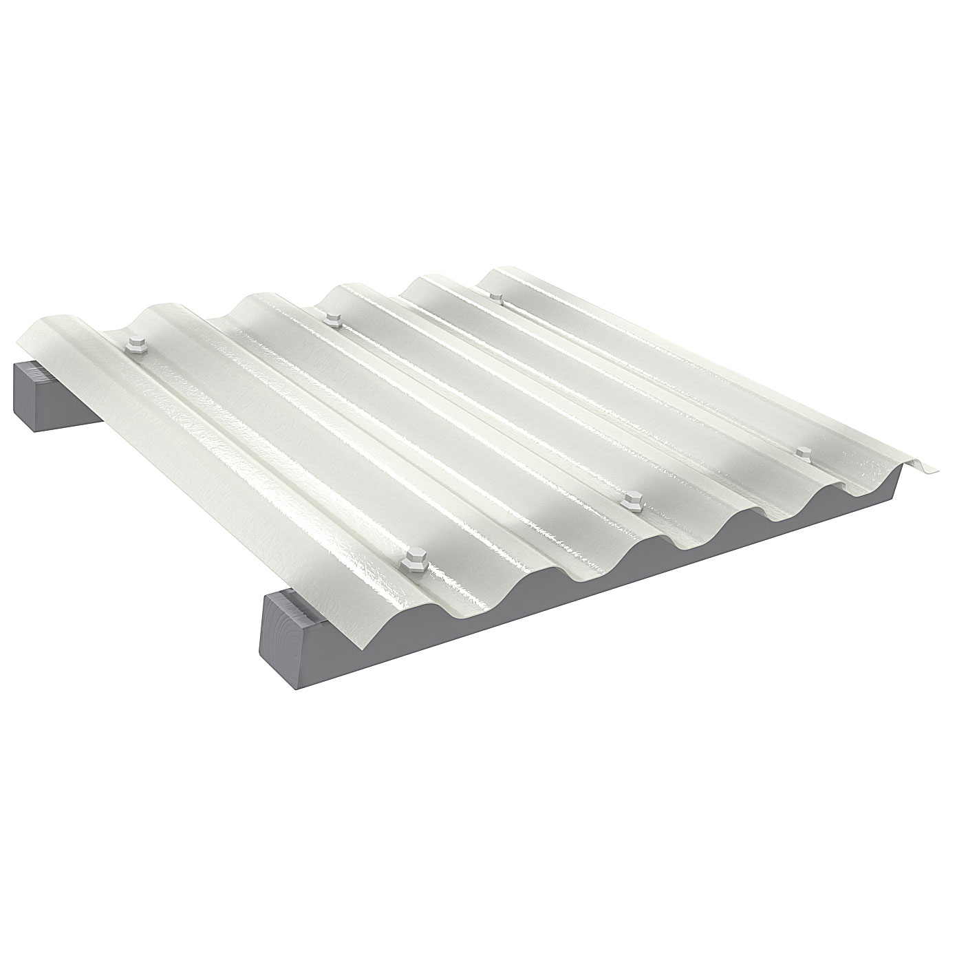 Plasttak Halle Polar Gåbar Komplett Tak Opal