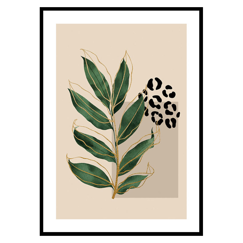 Poster Gallerix Abstract Leaves No2