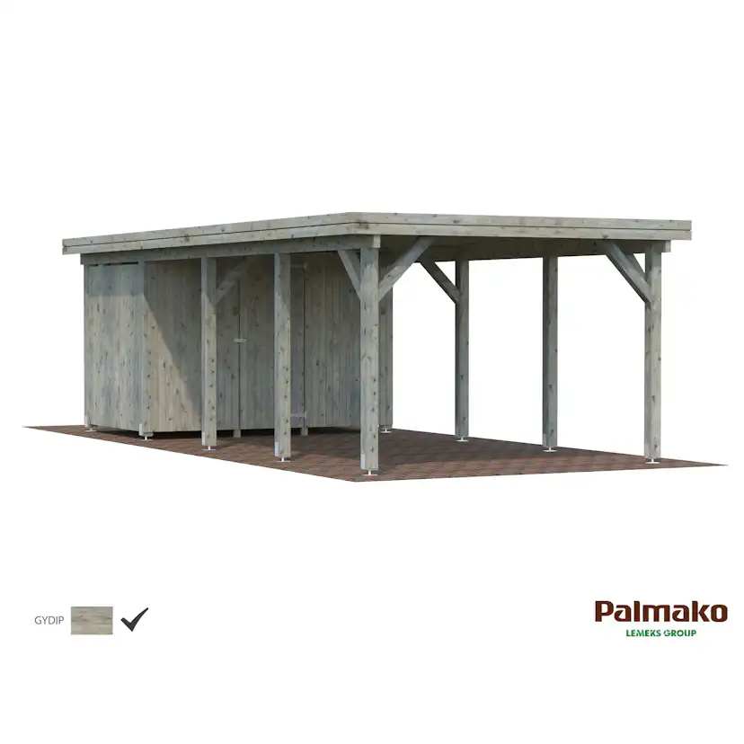 Förråd Palmako 5,8 m2 tillbehör till Carport Karl