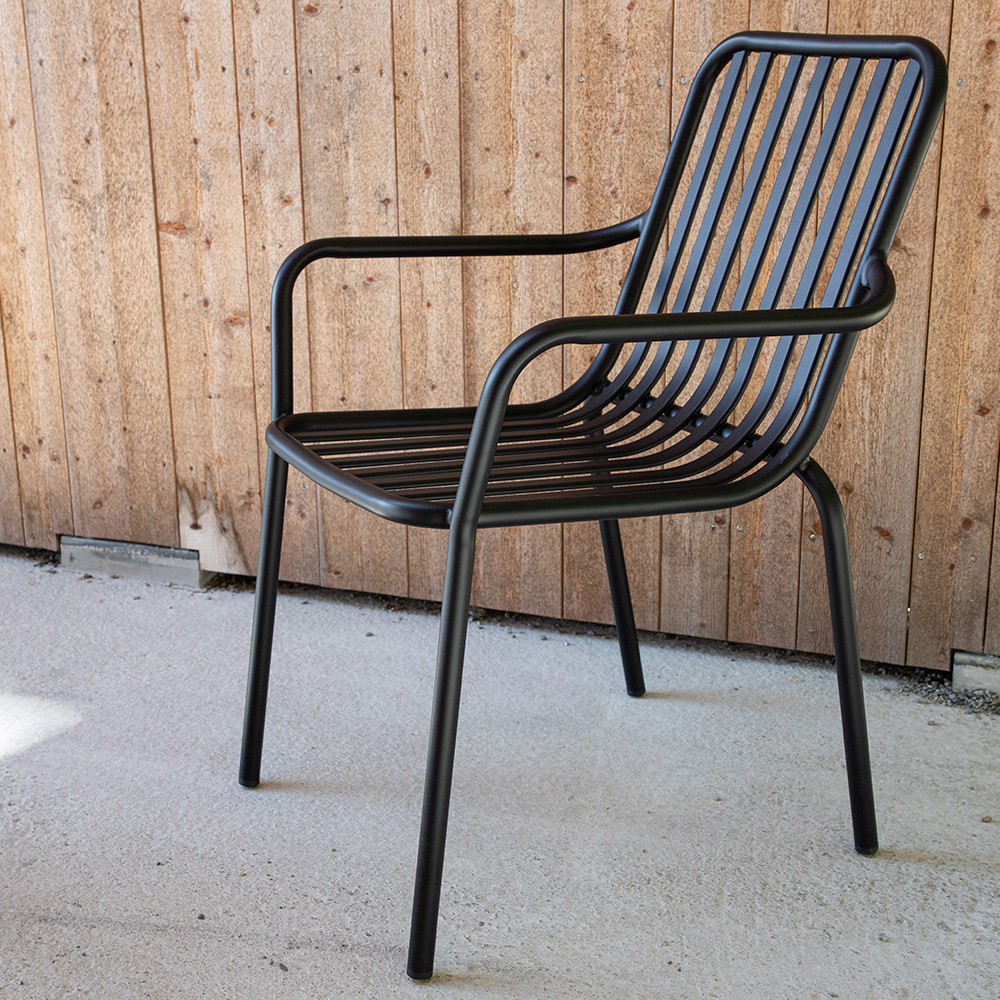 Peking Diningchair Aluminium - Black /    55*60,5*87 Svart