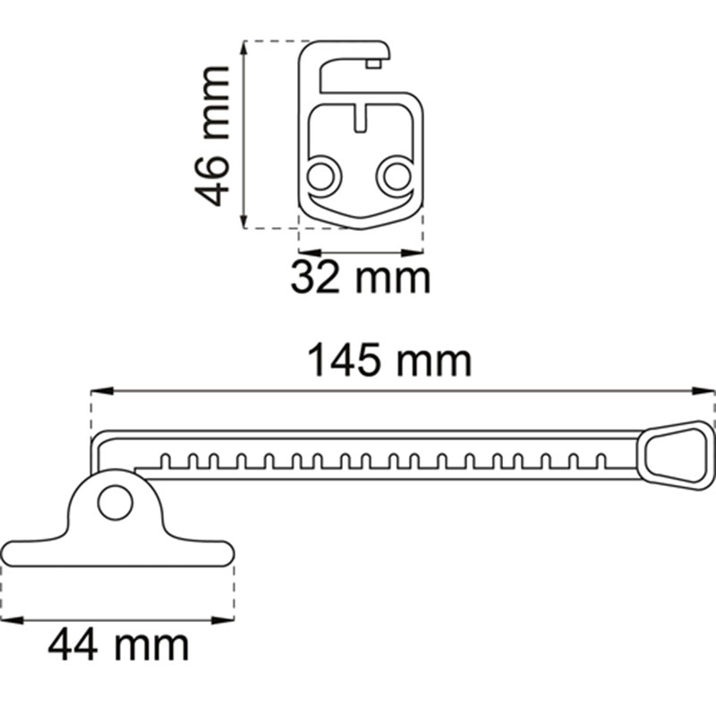 Fönsterhållare Habo 1224-2