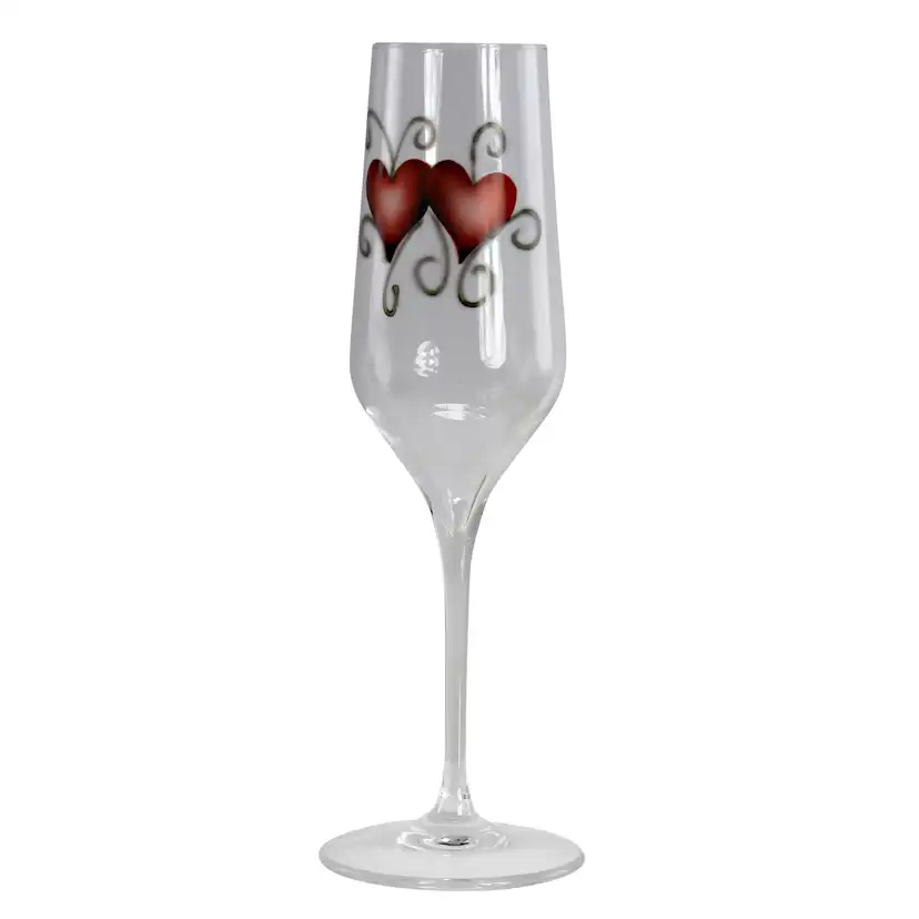 Champagneglas Nybro Crystal Heart Crystal Ink 23 cl