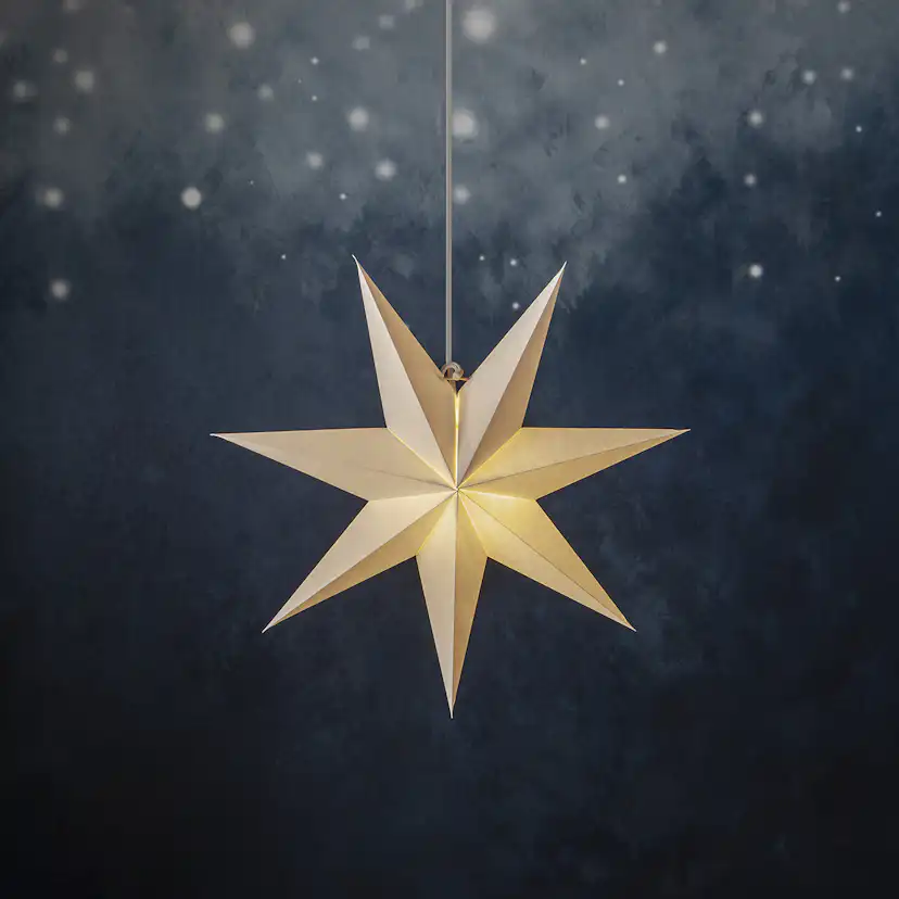 Pappersstjärna Star Trading Plain 45 cm