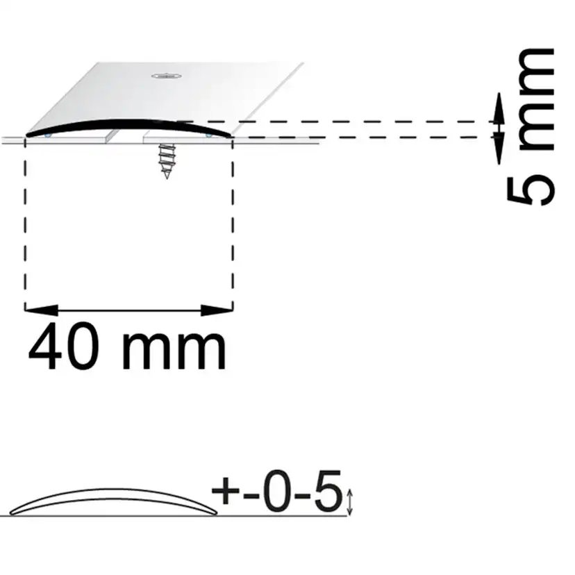 SKARVLIST HABO A13 SAND 40MM Längd: 1000 mm, Utförande: Sand