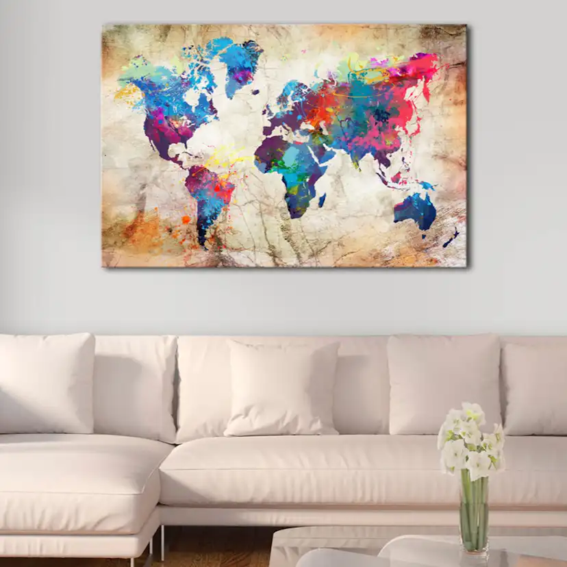 Anslagstavla Arkiio World Map Urban Style